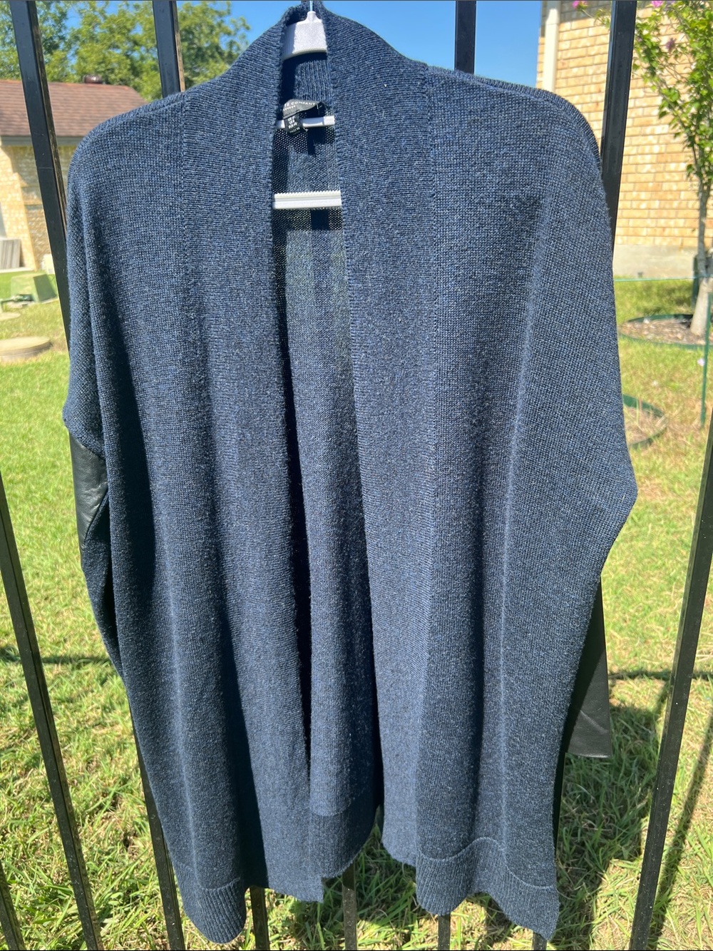 The White Company Navy Open-Front Women's Knit Cardigan